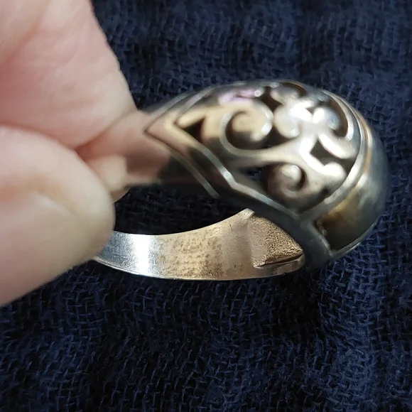 Brighton Gold and Silver Ornate Ring, Size 8. - Picture 3 of 5